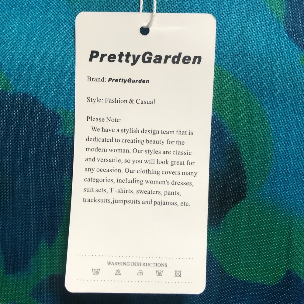 Green and Blue Long Sleeve Bodycon Dress for Night Out - Picture 13 of 15